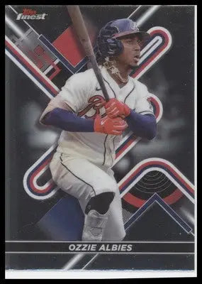 Ozzie Albies 2022 Finest #32 Atlanta Braves - Baseball Card Single