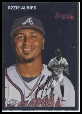 Ozzie Albies 2023 Topps Chrome Platinum Anniversary #194 Atlanta Braves - Baseball Card Single