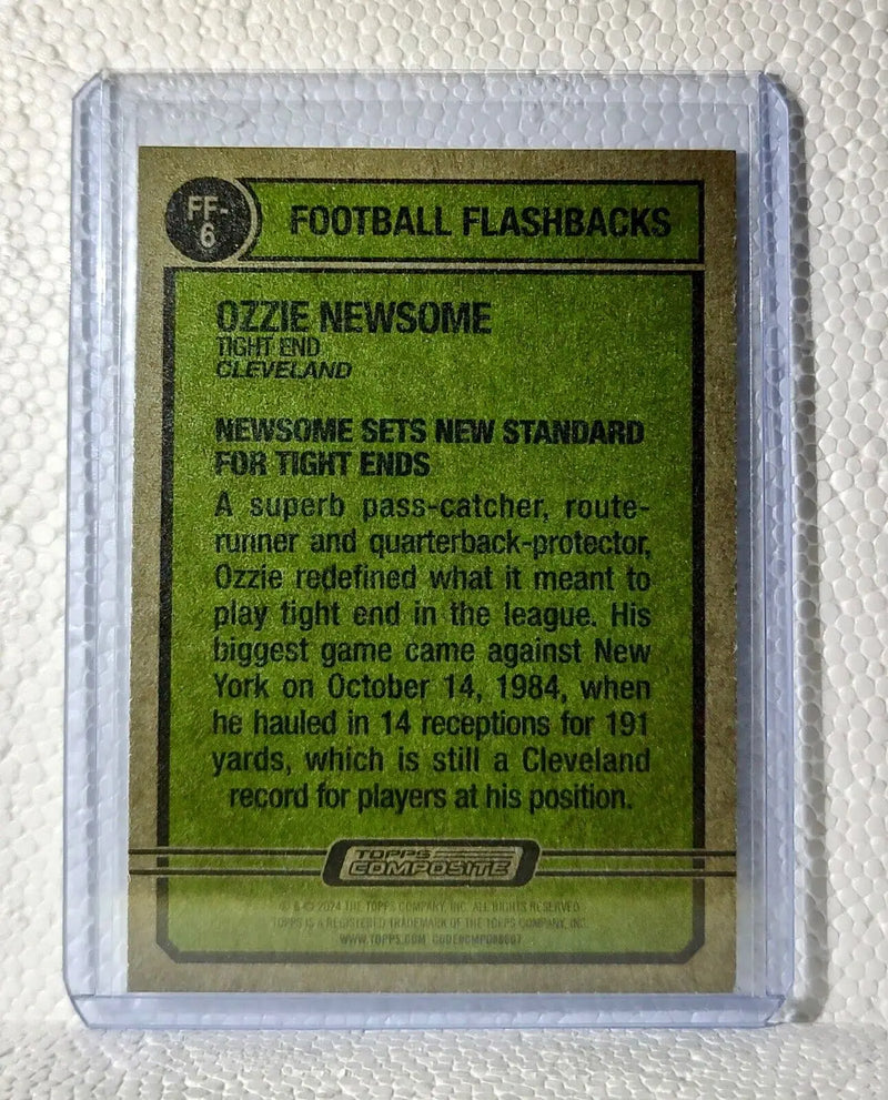 Ozzie Newsome 2023 Topps Flashbacks NFL #FF-6 Football Card Cleveland Browns