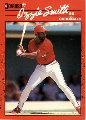 Ozzie Smith - 1990 Donruss - #201c - Baseball - Baseball Card Single