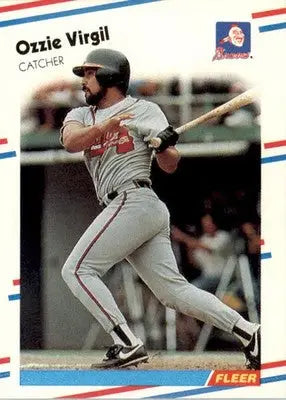 Ozzie Virgil - 1988 Fleer - #552 - Baseball - Baseball Card Single