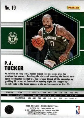 P.J. Tucker - 2020-21 Panini Mosaic - #19 - Basketball - Basketball Card Single