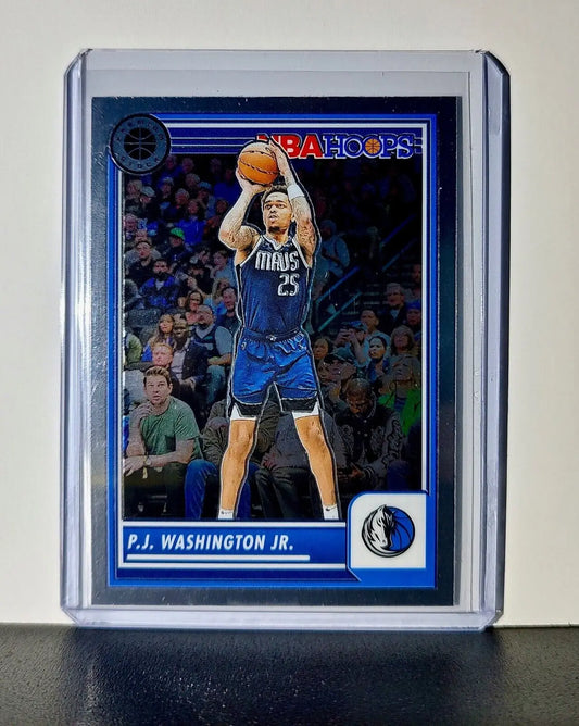 P.J. Washington Jr. 2023-24 Panini Premium Stock NBA Hoops #121 Card Mavericks - Basketball Card Single