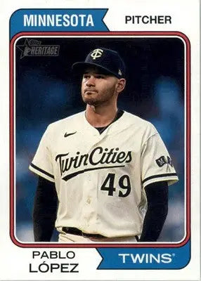 Pablo Lopez - 2023 Topps Heritage - #617 - Baseball - Baseball Card Single
