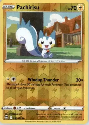 Pachirisu - SWSH09: Brilliant Stars - Reverse Holo LP - #052/172 - Pokémon Card Single