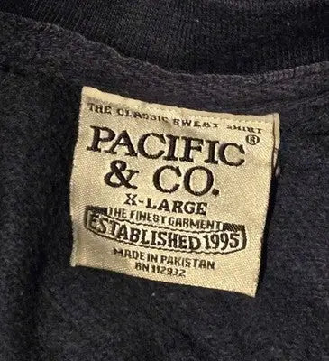 Pacific & Co. Sweatshirt Unisex XL Destin Florida Graphic Crewneck Navy - Apparel