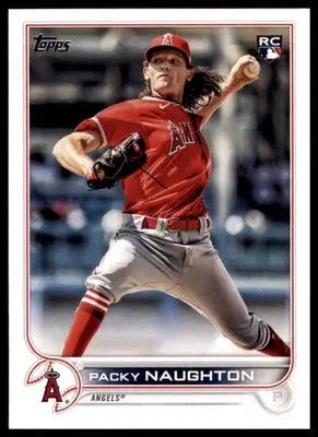 Packy Naughton Rookie 2022 Topps #540 Los Angeles Angels - Baseball Card Single