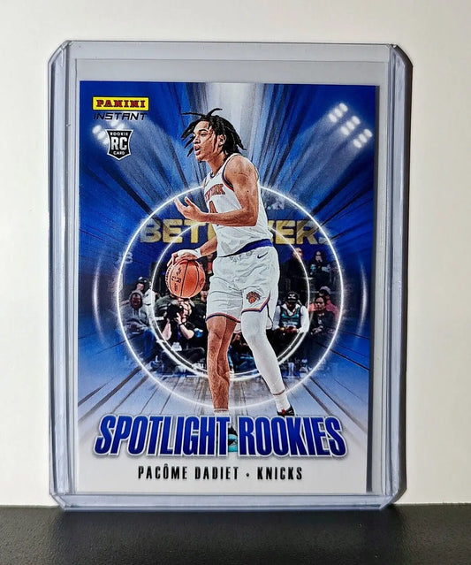Pacome Dadiet Rookie 2024-25 Panini Spotlight Rookies NBA #24 Knicks 1 of 170 - Basketball Card Single
