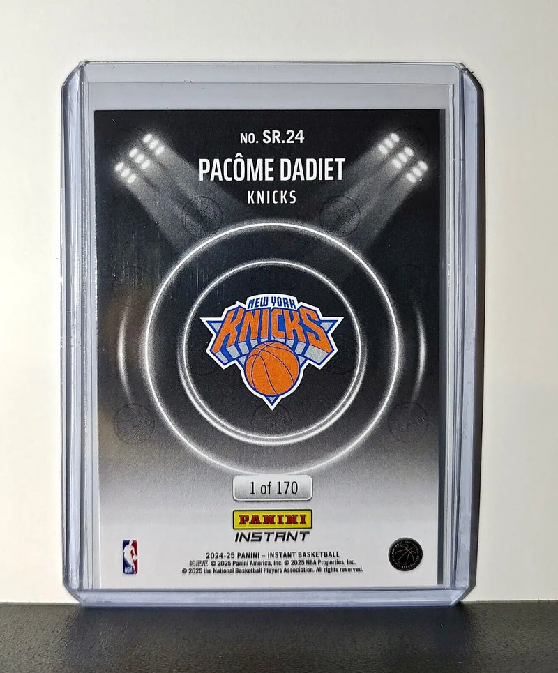 Pacome Dadiet Rookie 2024-25 Panini Spotlight Rookies NBA #24 Knicks 1 of 170