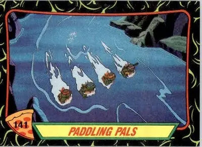 Paddling Pals - 1989 Topps Teenage Mutant Ninja Turtles - #141 - Non_sport - Non-Sports Card Single