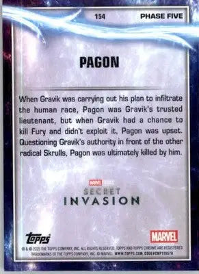 Pagon - 2025 Topps Chrome Marvel Studios - #154 - Non_sport - Marvel Card Single