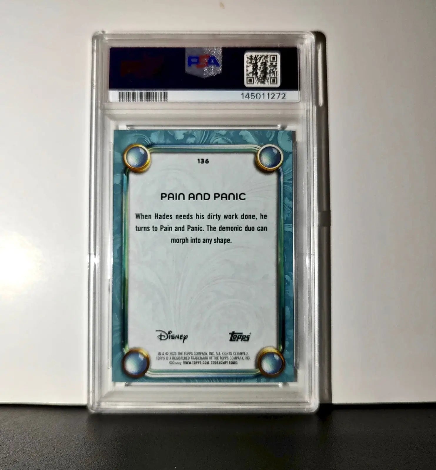 Pain and Panic 2025 Topps Disney Wonder #136 Diamond Card Hercules PSA 6 - Non-Sports Card Single