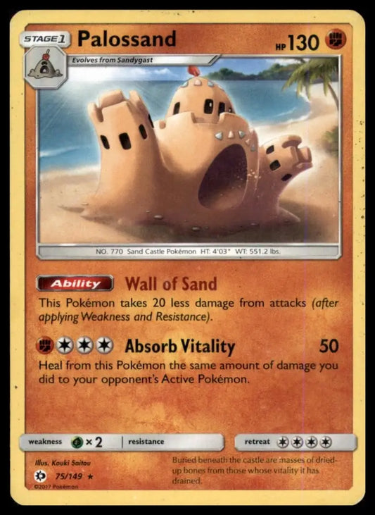 Palossand 75/149 SM Base Set Regular - Pokémon Card Single