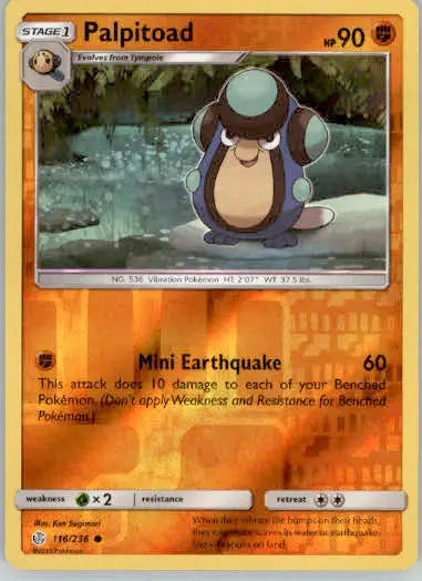 Palpitoad - SM - Cosmic Eclipse - 116/236 - LP - Pokémon Card Single