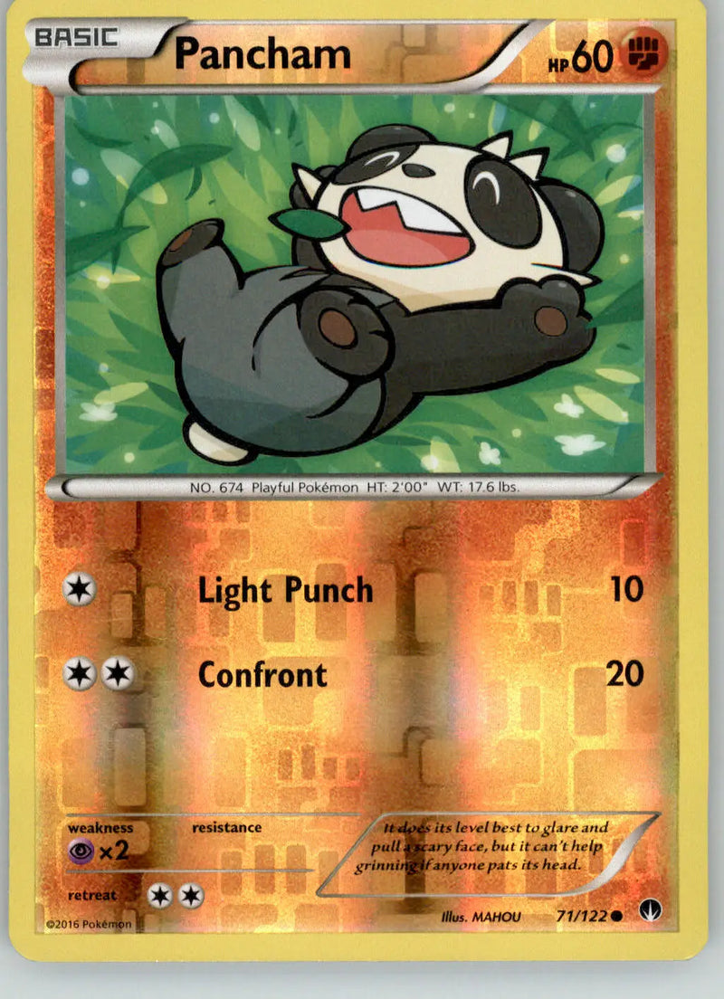 Pancham - BREAKpoint - 71/122 - Reverse Holo LP Pokemon - Pokémon Card Single