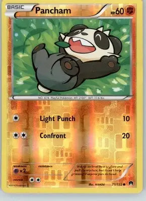 Pancham - XY - BREAKpoint - 71/122 - Reverse Holo LP - Pokémon Card Single