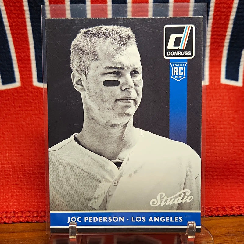 Panini 2015 Donruss Studio Joc Pederson #8 RC Rookie Insert Los Angeles Dodgers - Baseball Card Single