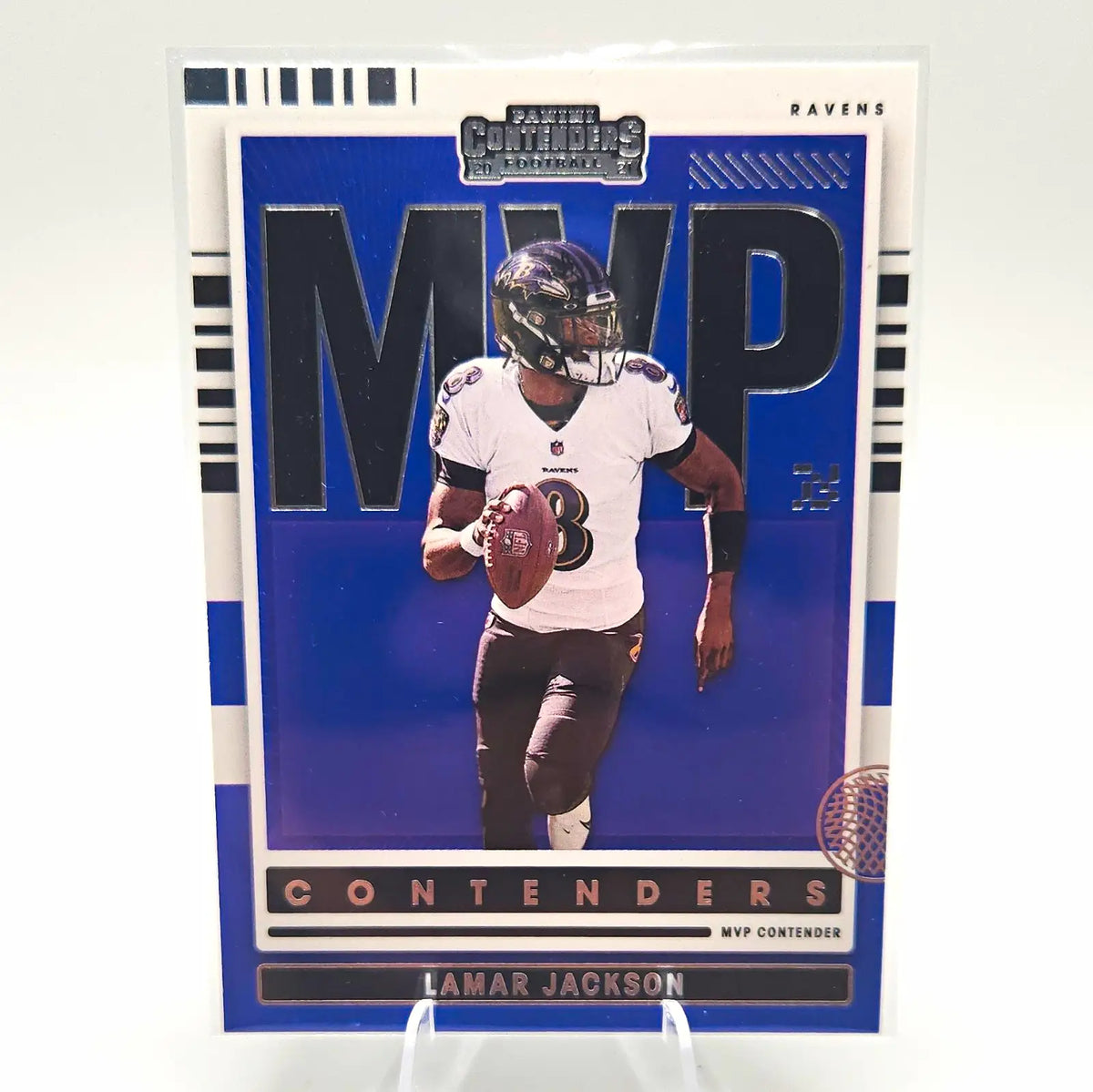 Panini 2021 Contenders Lamar Jackson MVP Contenders Insert #MVP-LJA NFL RAVENS - Football Card Single
