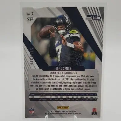 Panini 2023 Phoenix Football Geno Smith #7 Fire Burst /340 Seattle Seahawks - Football Card Single