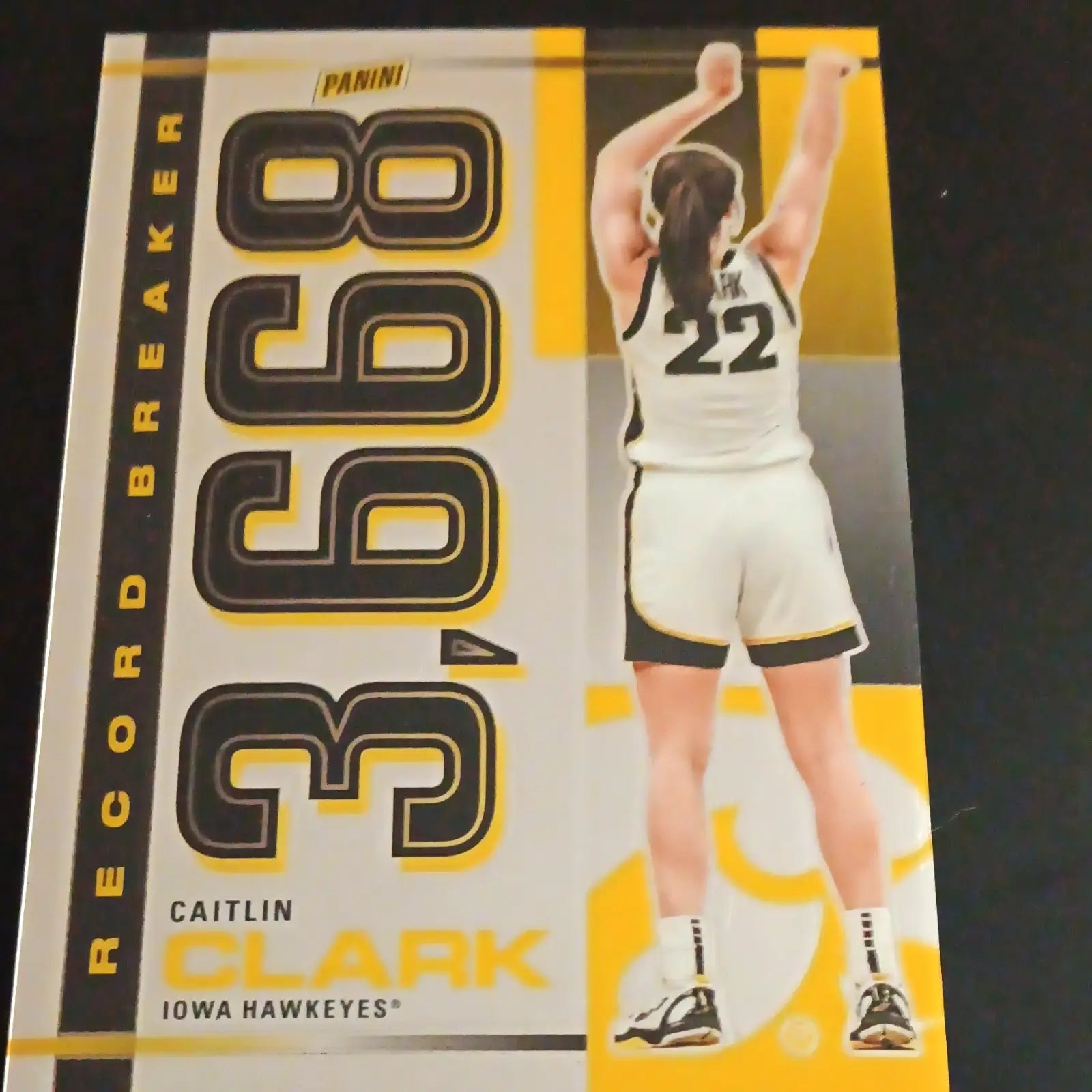 Panini 2024 Caitlin Clark Collection - Record Breaker. 3668 points. Iowa. NRMT+ - Basketball Card Single
