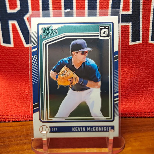 Panini 2024 Donruss Optic Rated Prospects Kevin McGonigle RC #198 Tigers - Baseball Card Single