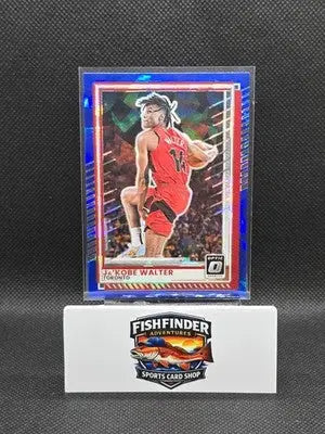 Panini 2025-26 Donruss Optic Ja’Kobe Walter Blue Ice #115 Toronto Raptors - Basketball Card Single