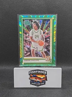 Panini 2025-26 Donruss Rated Prospect Jamari Phillips #54 Green Laser