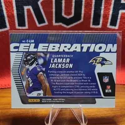 Panini 2025 Score Celebration Insert #C-LJA Lamar Jackson Baltimore Ravens - Football Card Single