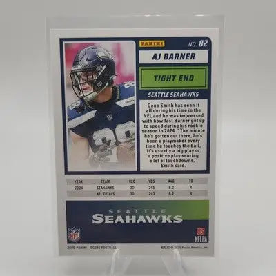 Panini 2025 Score Football A.J. Barner #82 Red Seattle Seahawks NFL - Football Card Single