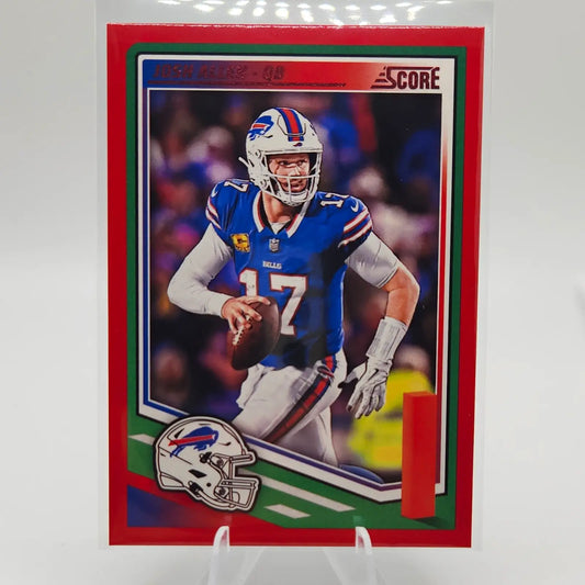 Panini 2025 Score Football Josh Allen #159 Red Base Set Buffalo Bills - Football Card Single