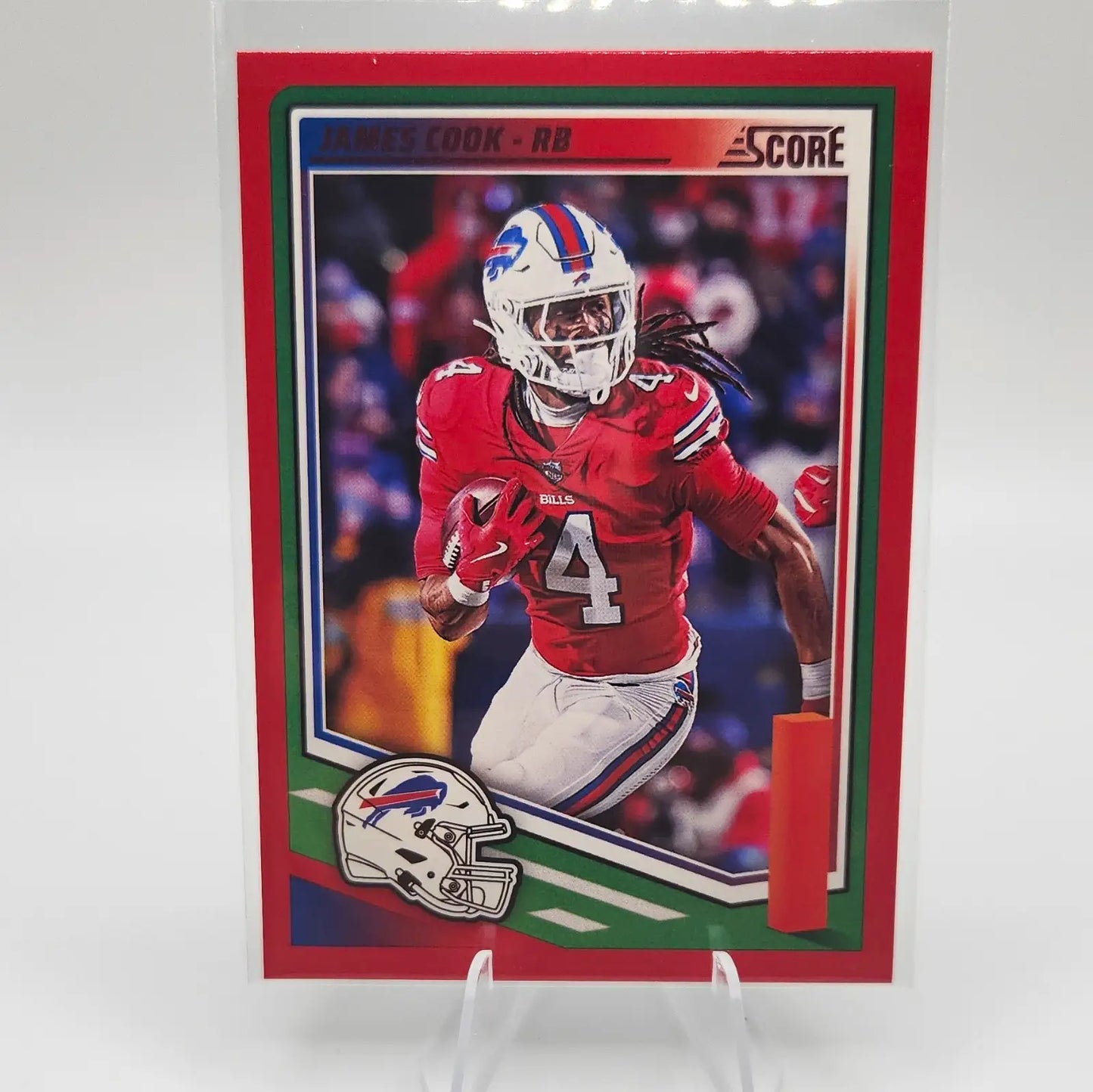 Panini 2025 Score James Cook #124 Red Parallel Base Set NFL Buffalo Bills - Football Card Single