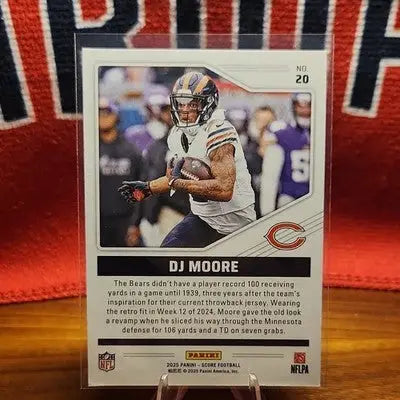Panini 2025 Score Throwbacks Insert D.J. Moore Chicago Bears #20 - Football Card Single
