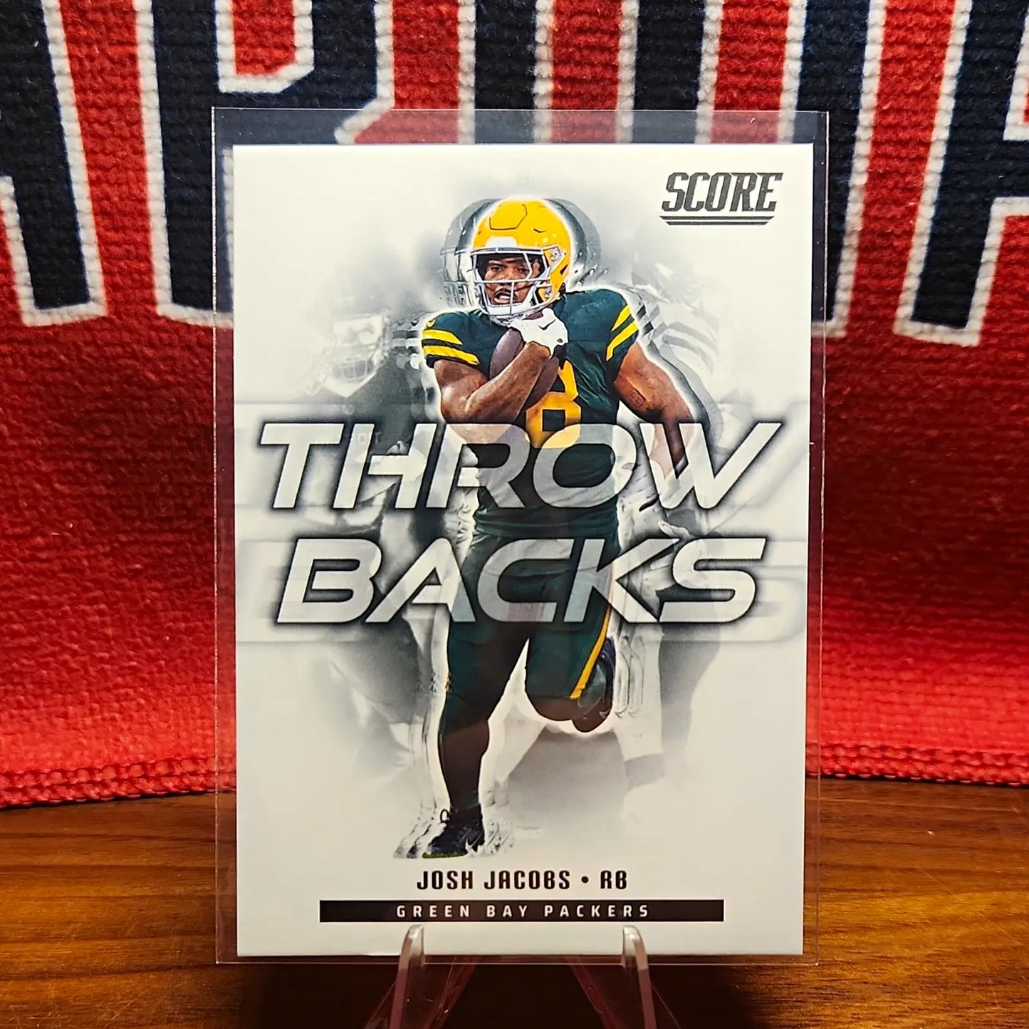Panini 2025 Score Throwbacks Insert Josh Jacobs #7 Green Bay Packers - Football Card Single