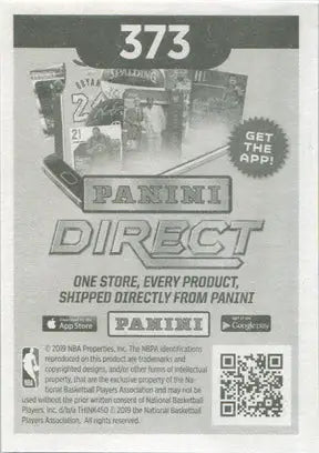 Panini Direct advertisement for Ja Morant sticker card and sports trading cards