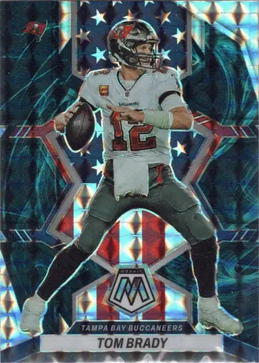 Football player in white uniform poised to throw pass, featured in National Pride Genesis card