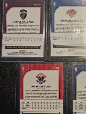 Panini NBA Hoops 2019-20 Rookie Lot 5 D.Garland R.Hachimuri E.Paschall Silver - Basketball Card Single