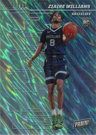 Basketball trading card of Z. Williams from Memphis Grizzlies, Lava Parallel Base 032/199