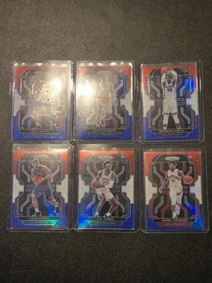 Panini Prizm Red,White,Blue Rookie lot of 6 Basketball Luka Garza S.Lewis Cards - Basketball Card Single