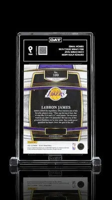 Panini Select LeBron James #100 Orange Flash Prizm Basketball TAG 9 - Basketball Card Single