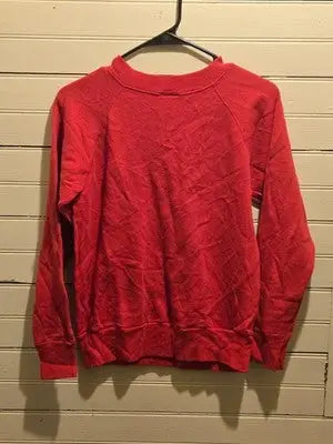 Pannill Sweatshirt Unisex S Red Holiday Crewneck Animal Stocking Graphic - Apparel