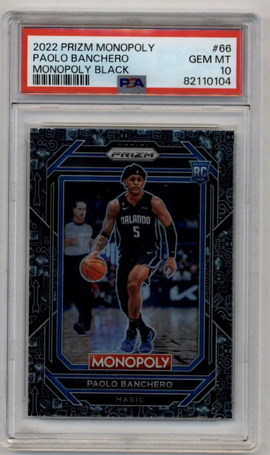 Paolo Banchero 2022-23 Monopoly Black #66 PSA 10 Gem Mint 0104 - Basketball Card Single