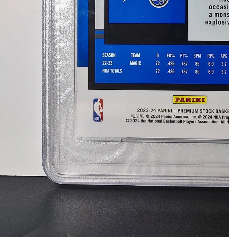 Paolo Banchero 2023 Panini Premium Stock NBA Hoops #25 Jumbo PSA 9 Mint - Basketball Card Single