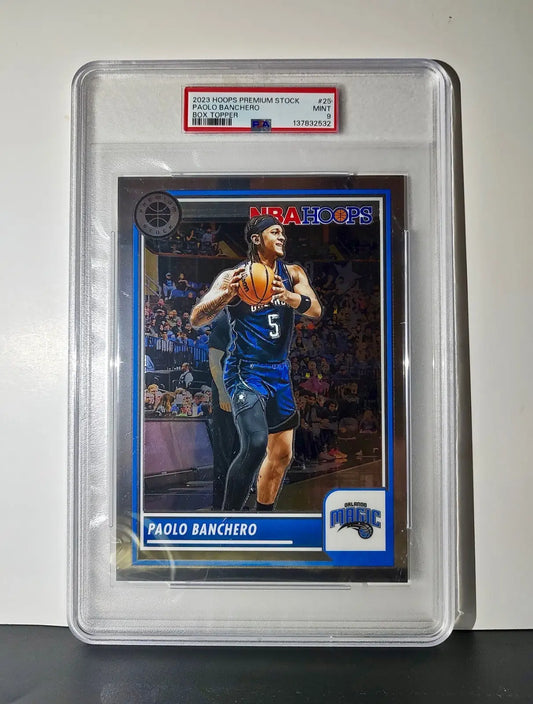 Paolo Banchero 2023 Panini Premium Stock NBA Hoops #25 Jumbo PSA 9 Mint - Basketball Card Single