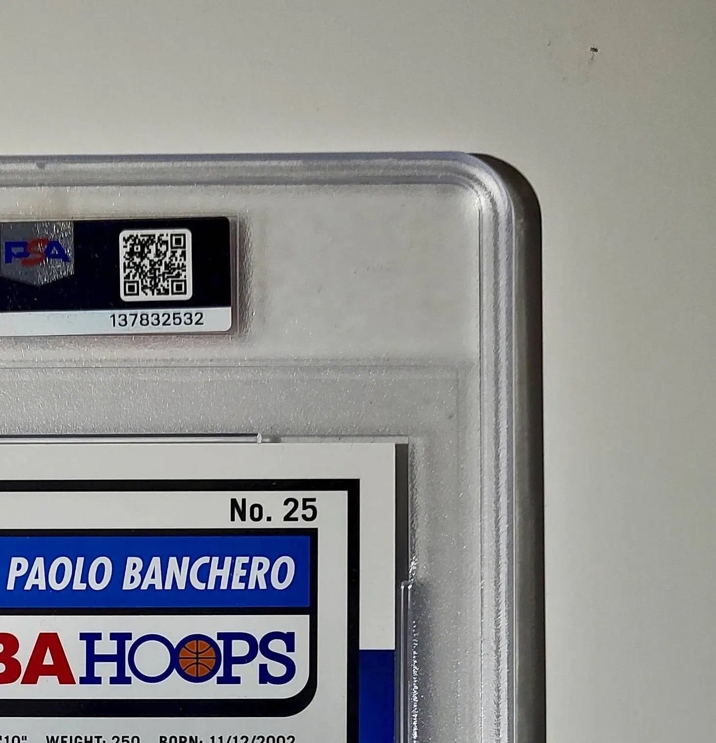 Paolo Banchero 2023 Panini Premium Stock NBA Hoops #25 Jumbo PSA 9 Mint - Basketball Card Single