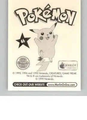 Paras - 1999 Merlin Pokemon Stickers - #46 - Non_sport - Non-Sports Card Single
