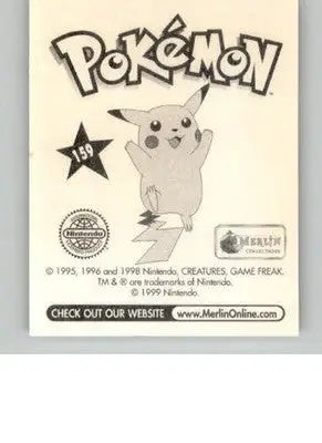 Parasect - 1999 Merlin Pokemon Stickers - #159 - Non_sport - Pokémon Card Single