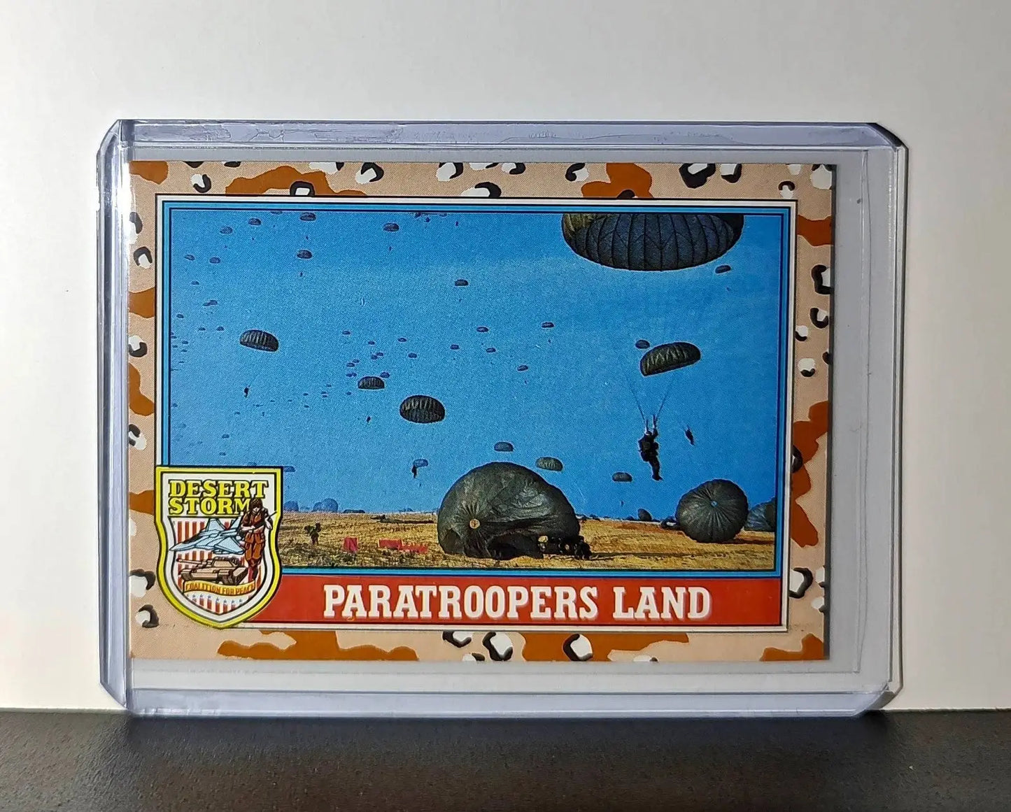 Paratroopers Land 1991 Topps Desert Storm #162 Card - Other