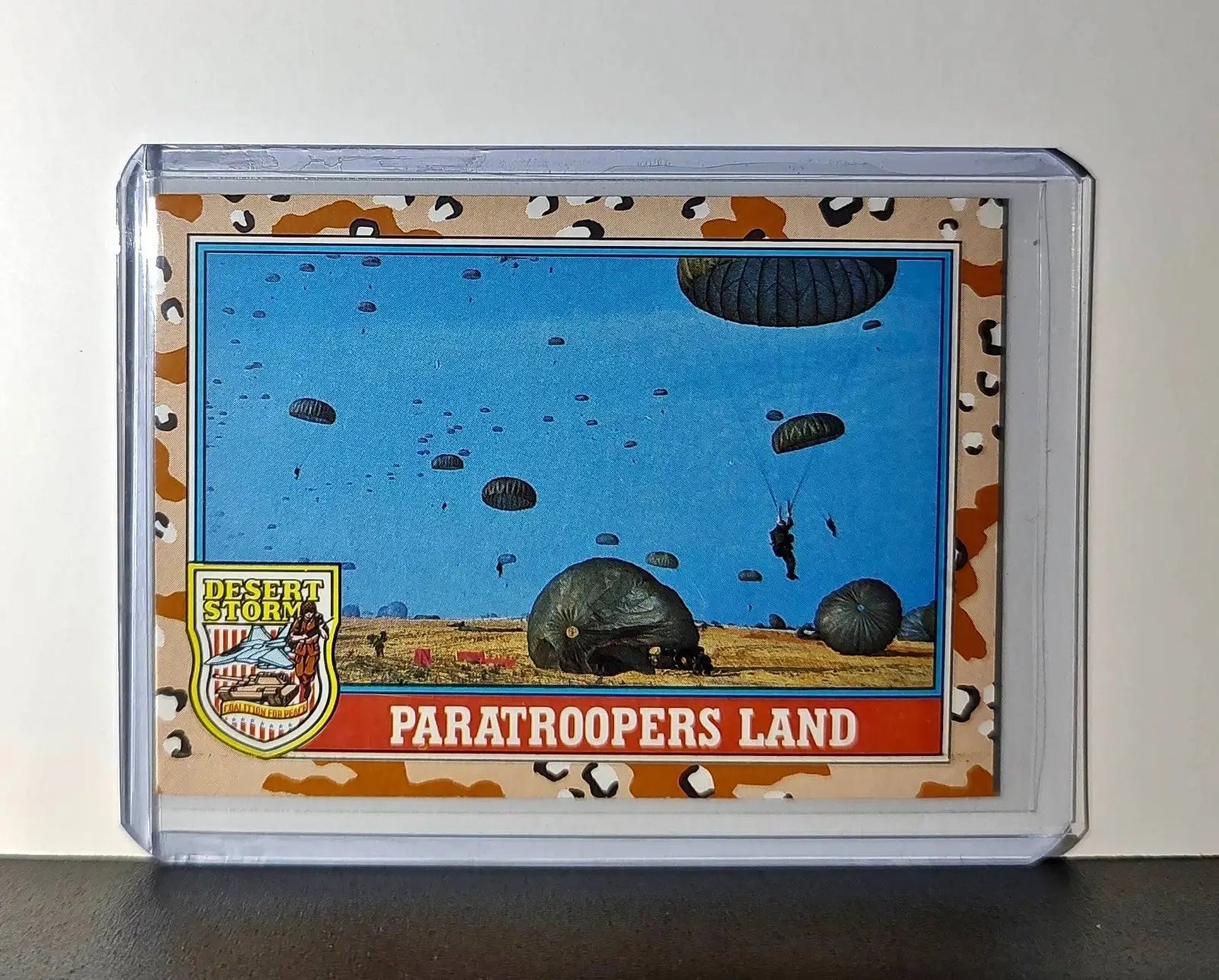 Paratroopers Land 1991 Topps Desert Storm #162 Card - Other