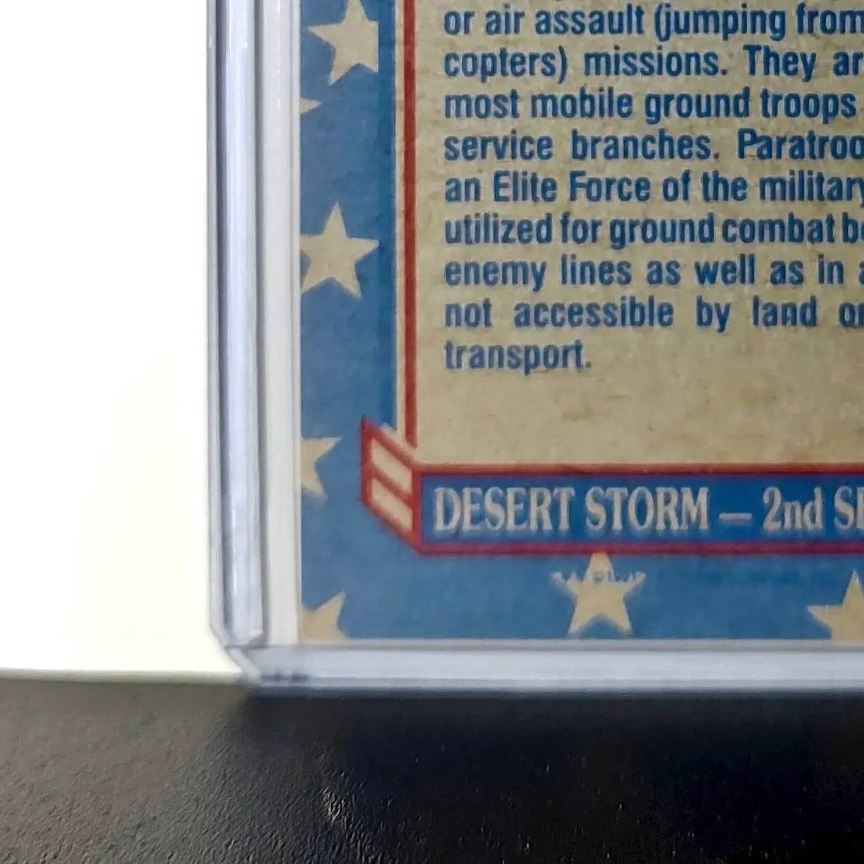 Paratroopers Land 1991 Topps Desert Storm #162 Card - Other