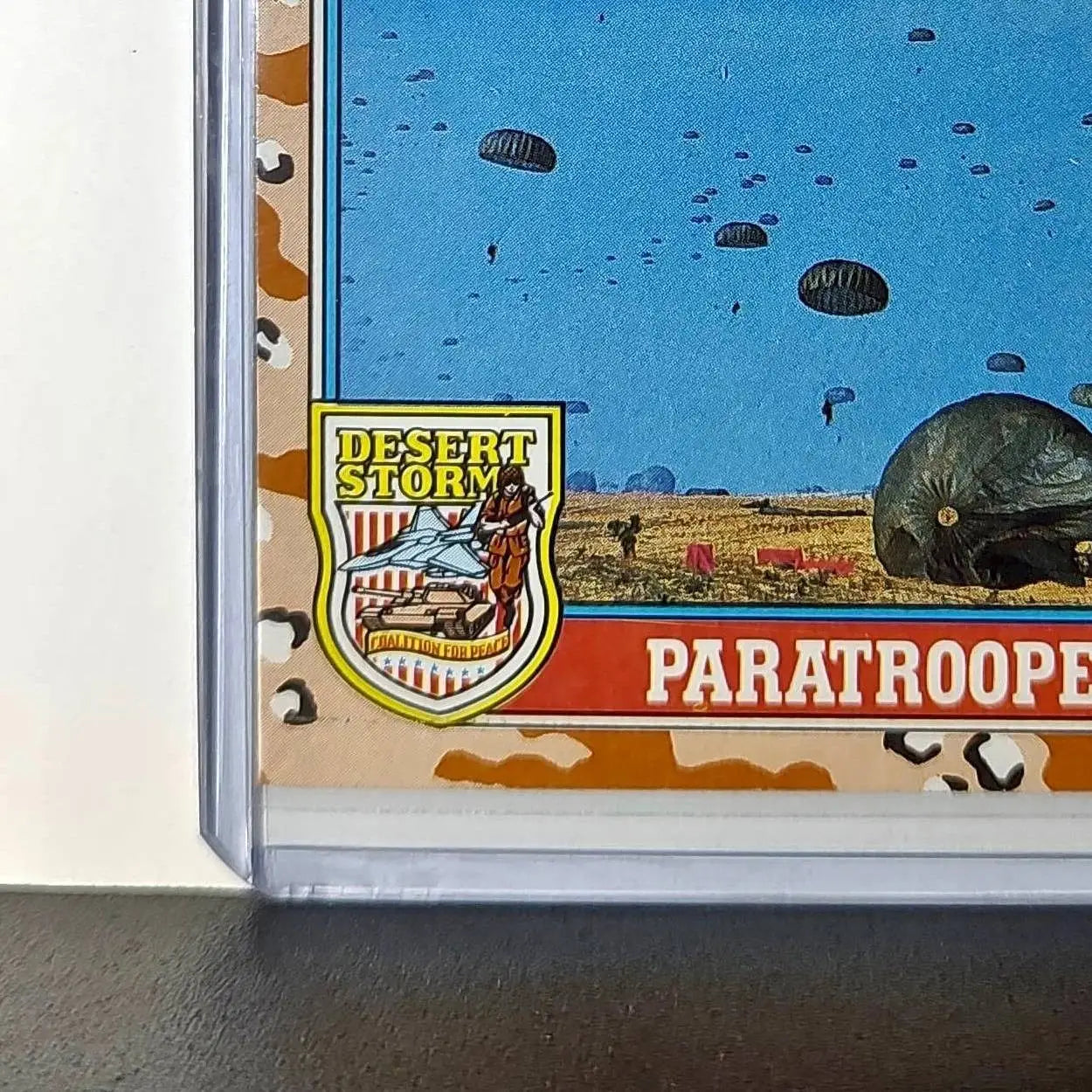 Paratroopers Land 1991 Topps Desert Storm #162 Card - Other
